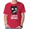 Unisex Crew Neck T-Shirt Violence Over Drama Graphic Short Sleeve Casual Tee