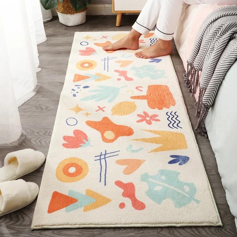 Bedroom Carpet Bedside Floor Mat Runner Rug Long Carpets Cute Cartoon Children's Carpets Home Decoration Rugs