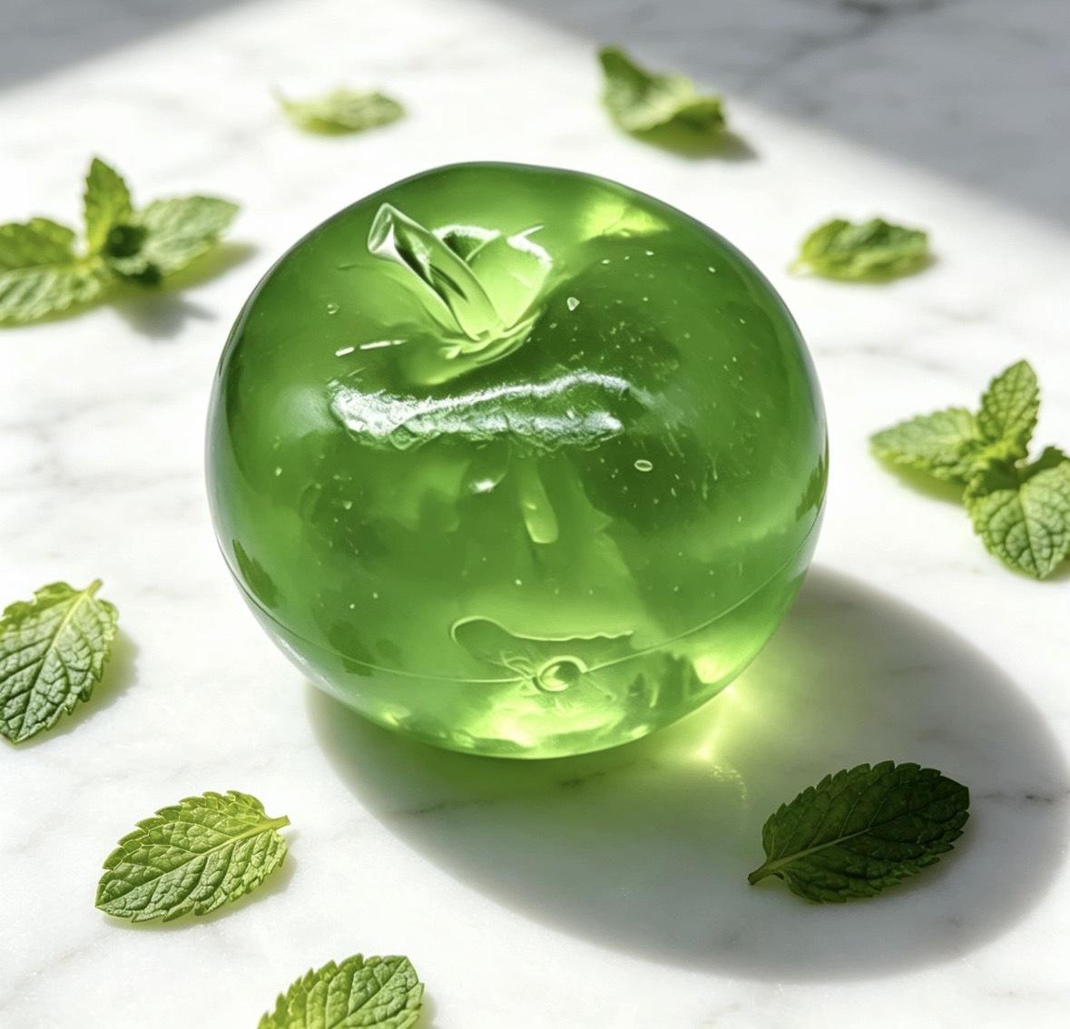 High Value Maltose Apple Pinch Music Slow Rebound Decompression Coconut Oil Toy Transparent Jelly Feeling Decompression Artifact Independent opp packaging*2pcs