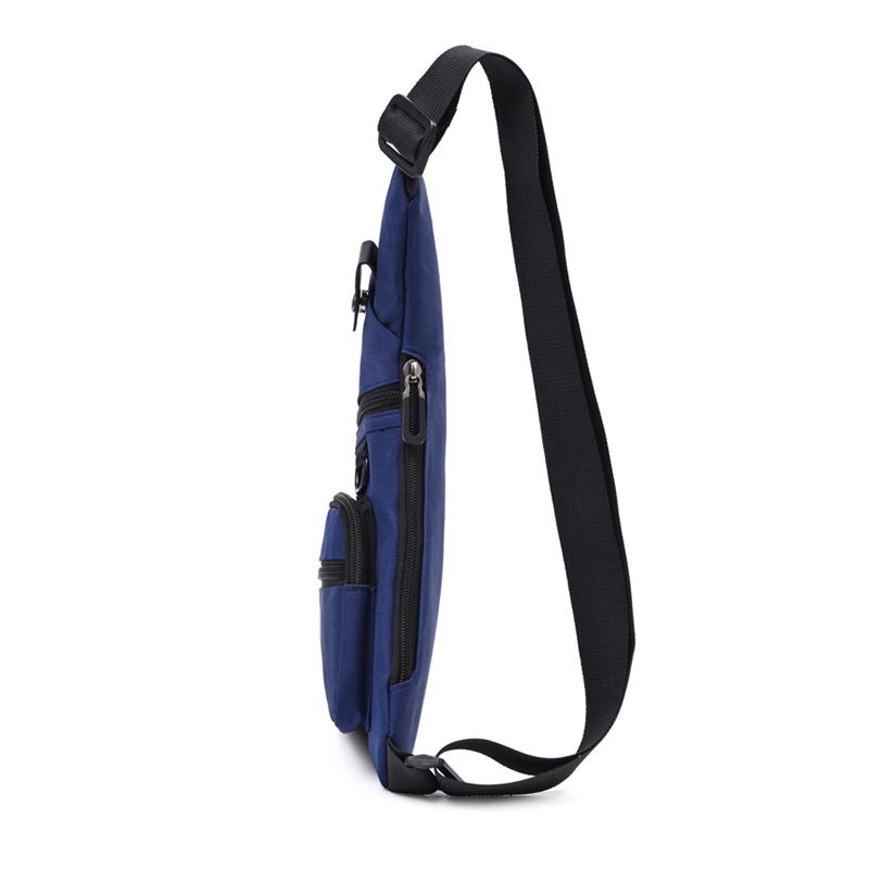 Men's Chest Bag Casual Shoulder Bag Lightweight Oxford Fabric Crossbody Shoulder Bag Stylish Casual Men's Waist Packs Chest Bag