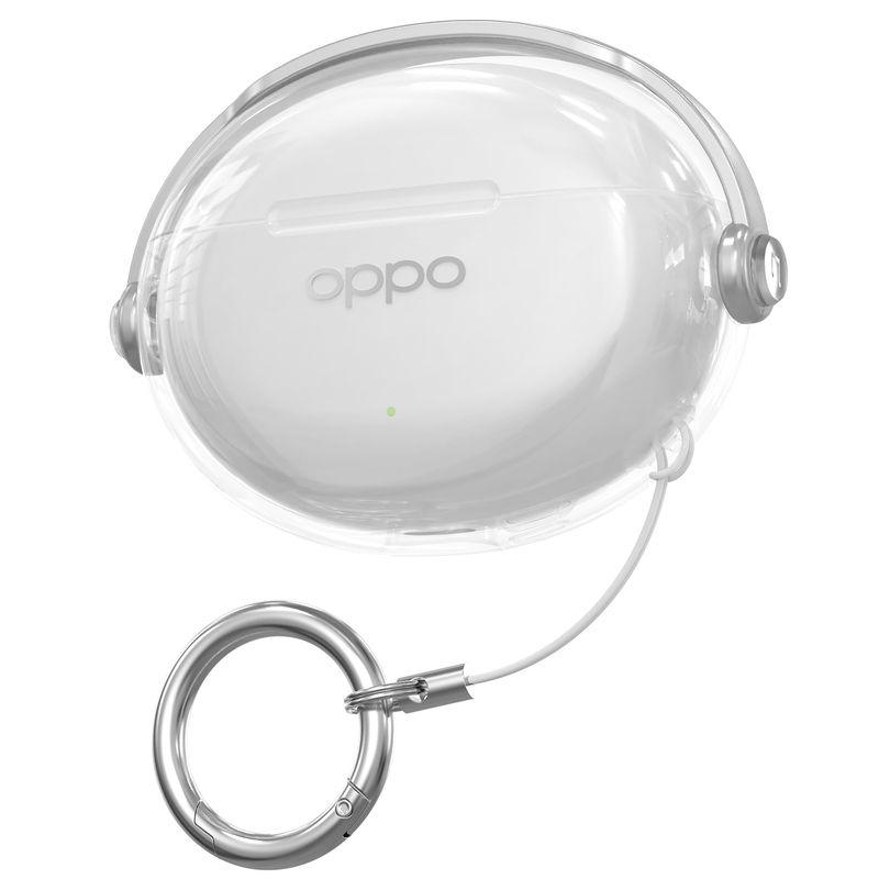 

Soft Protective Cover Ultra-Thin Encox3 Earphone Sleeves Shatter-resistant Free3 Earphone Sleeves 4pro Shell Bluetooth Headset Lock Anti-Lost OPPO Enco R3 Pro Dawn White