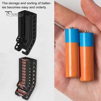 Battery Storage Box Organizer High Strength Large Capacity Easy Installation Wall Mounted Battery Storage Container
