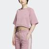 adidas Originals Short Sports T-shirt for Women, Purple-pink