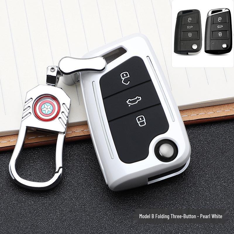 Volkswagen Key Case: Stylish Design with Buckle & Personalized Decoration