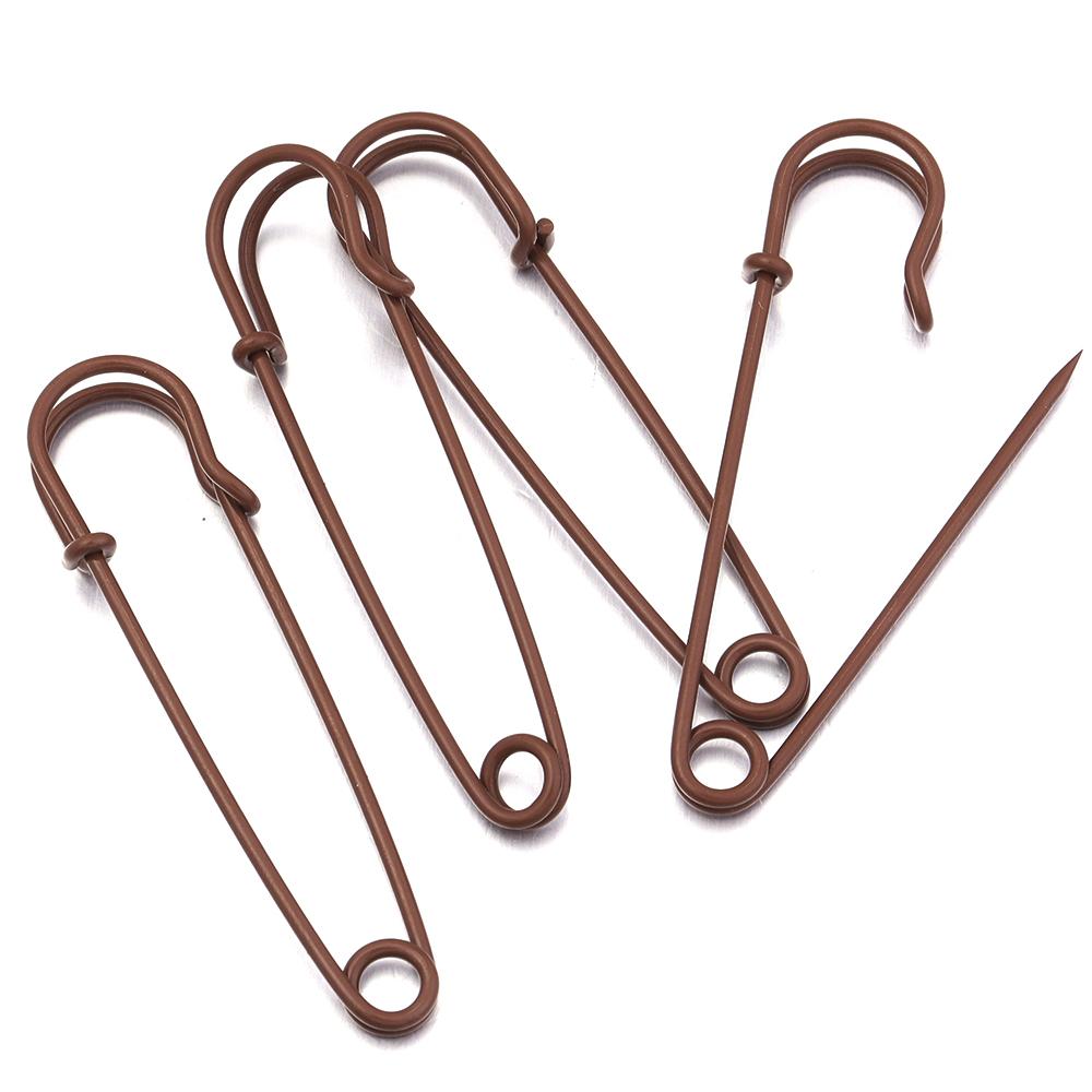 10pcs/lot Bright Color Safety Pins Metal Iron Brooch Pins Base Setting For Jewelry Making DIY Crafts Brooch Decoration Supplies