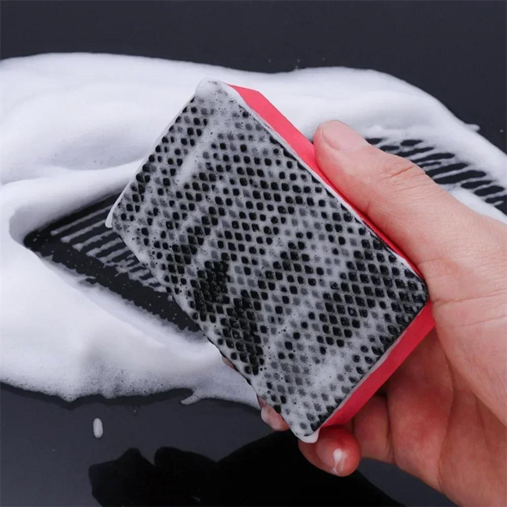 3Pcs Car Magic Clay Bar Pad Sponge Block Car Eraser Cleaning Tool Car Polishing Wax Sponge Pad Auto Detail Care Wash Accessories