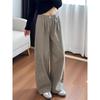 Women's Autumn High-Waisted Wide-Leg Cargo Jeans - Plus Size Relaxed Fit for Pear-Shaped Bodies