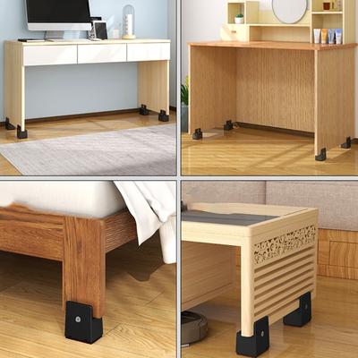 Set aus 4 stabilen Kunststoff-Betthöhern 2 Zoll dicke Beinverlängerer Zubehör für Schreibtischstuhl Sofa Aufbewahrungslösung Verwendung