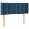 VidaXL Tête de Lit à LED Meuble de Chambre à Coucher Accessoire de Lit Simple Tête de Cadre de Lit Intérieur Bleu Foncé 3123716