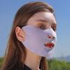 Sun UV Protection Solid Color Sunscreen Mask Ice Silk Face Scarf Sunscreen Veil Anti-uv Face Cover