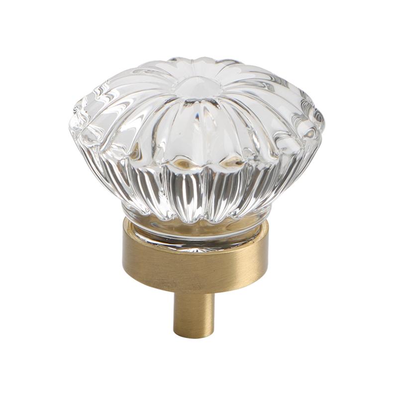 Luxury Pigeon Egg Crystal Handles Cabinet Drawers Exquisite Crystal Hooks Transparent Amber Color Wall-mounted Indoor Decoration