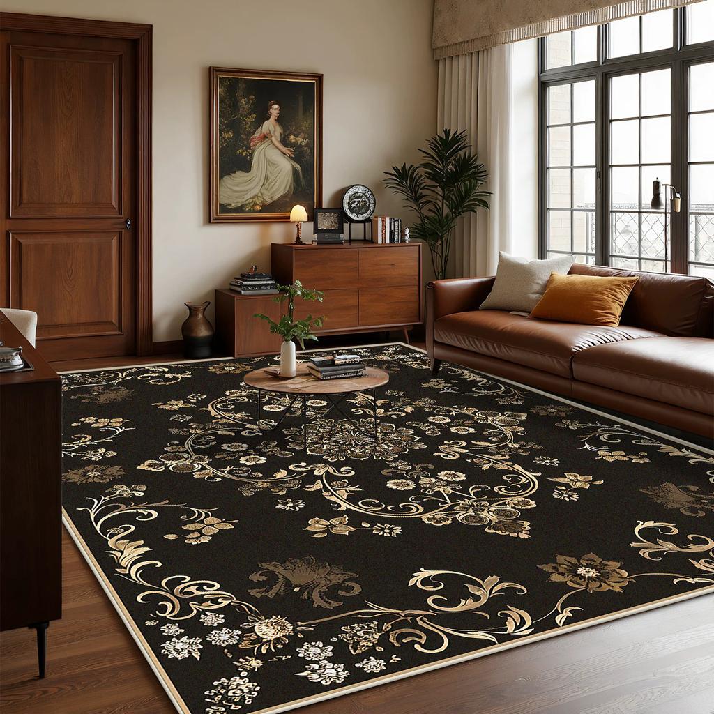 Perské luxusní velké koberce do obývacího pokoje Bohémská dekorace Domácí pohovková zóna Snadno čistitelný koberec Ložnice Šatna Protiskluzová podložka na podlahu