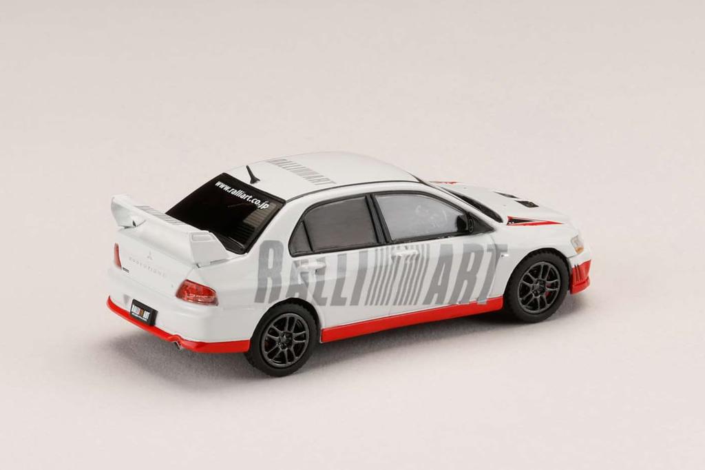HJ64 Mitsubishi Lancer Evolution 7 GSR RALLIART Scotia White 1/64 (Finished Product)