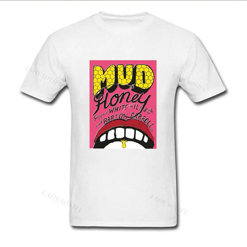 Camiseta Mudhoney Band Music Poster Tshirt Unisex Women Vintage Style Short Sleeve New in Tee top Streetwear Funny Goth Clothes