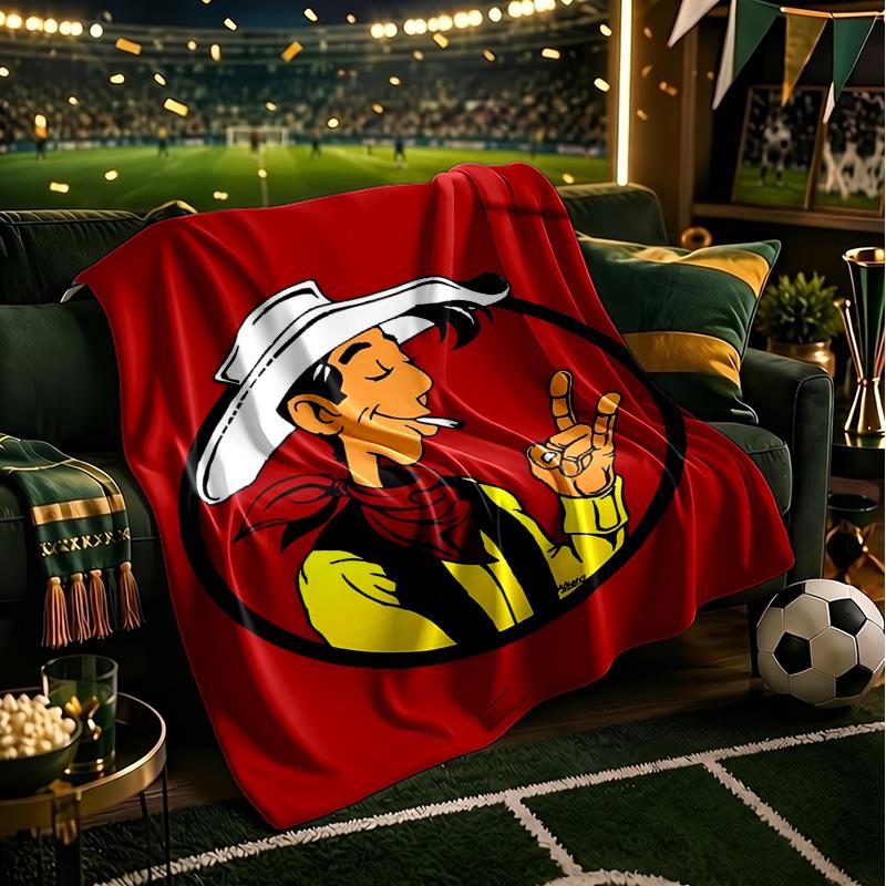 Luke Wild West Blanket Lightweight Flannel Bedding Blanket Perfect for Travel, Camping, Living Rooms, Offices, Sofas, Fan Christmas gift