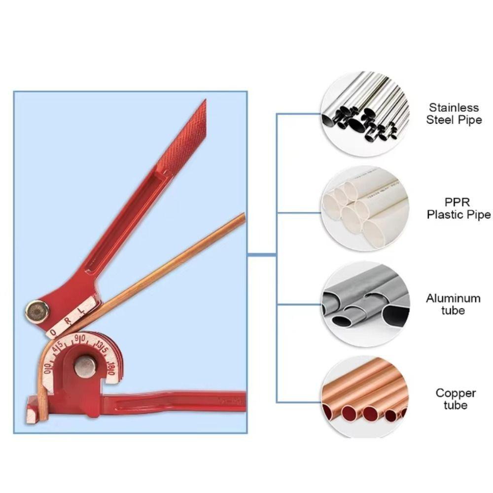 Heavy Duty Manual Bending Tool Brake Pipe Rolling Fuel Line Curving Plier  Brass Copper Tube Pipe