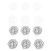 50pcs Paper Clips Cute  Shaped Decorative Metal Paperclips with Storage Box for School Office