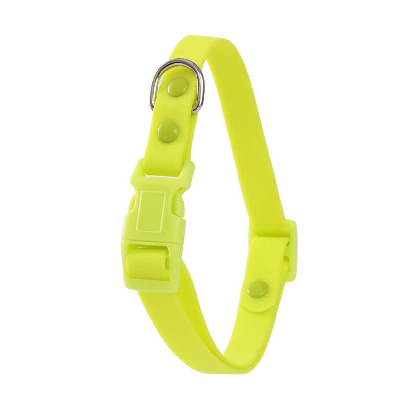 Dog Collar Waterproof Plastic Pvc Washable Quick Release Buckle Outdoor Puppy Collars Durable Adjustable For Small Medium Dogs