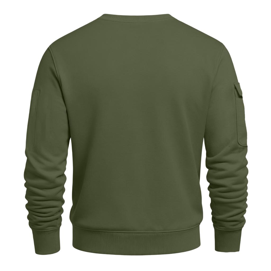Men'S Fleece Round Neck Pullover With Fleece Solid Color Hoodie And Fleece Fleece Fleece Jacket
