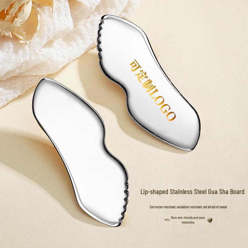 Stainless Steel Gua Sha Massage Tool with Mirror Finish – Universal for Full Body Care
