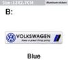 Volkswagen Series Aluminum Badge Car Body Stickers Decals For VW GTI Polo Golf Passat Tiguan Arteon Taigo Caddy Jetta CC Hub Cap