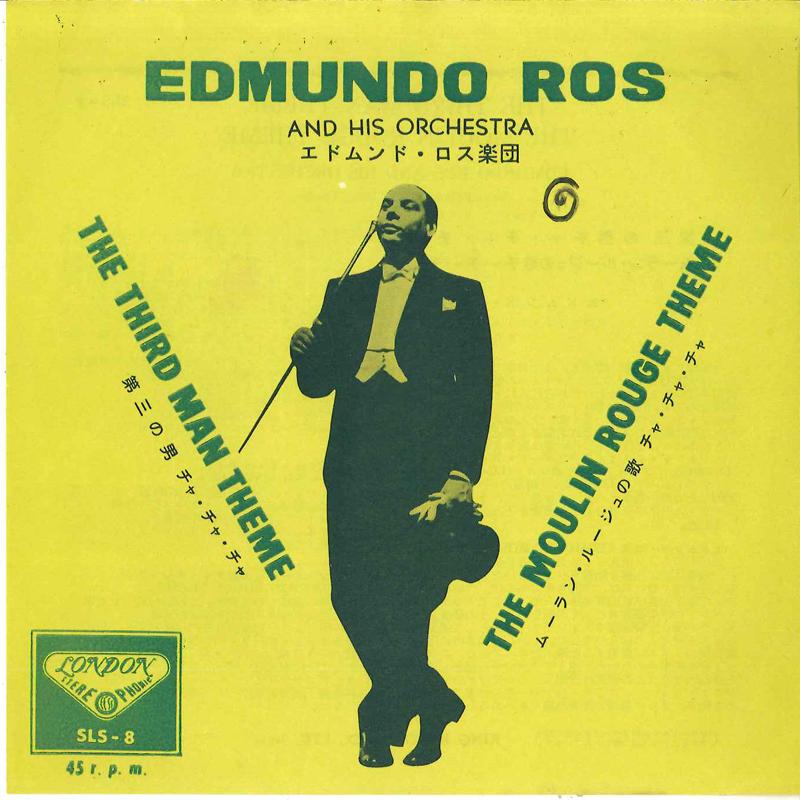 7inch Record EDMUNDO ROS & HIS ORCHESTRA - The Third Man Theme / The Moulin Ro SLS8 LONDON Japan Latin Used