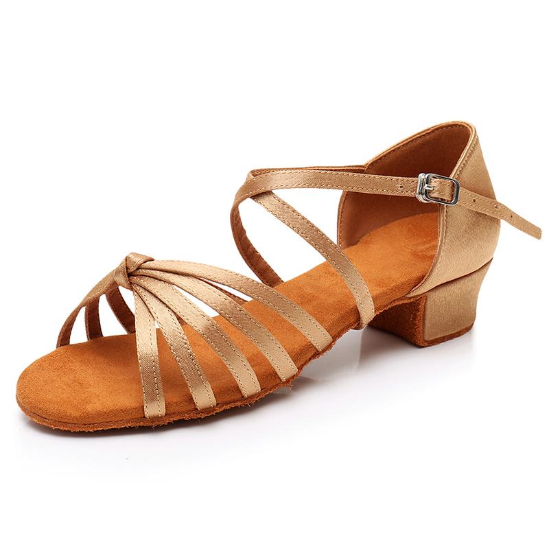 Scarpe da Ballo da Sala a Tacco Basso 3,5 cm per Bambine Ragazze Scarpe da Ballo Latino Salsa per Donne Ragazze
