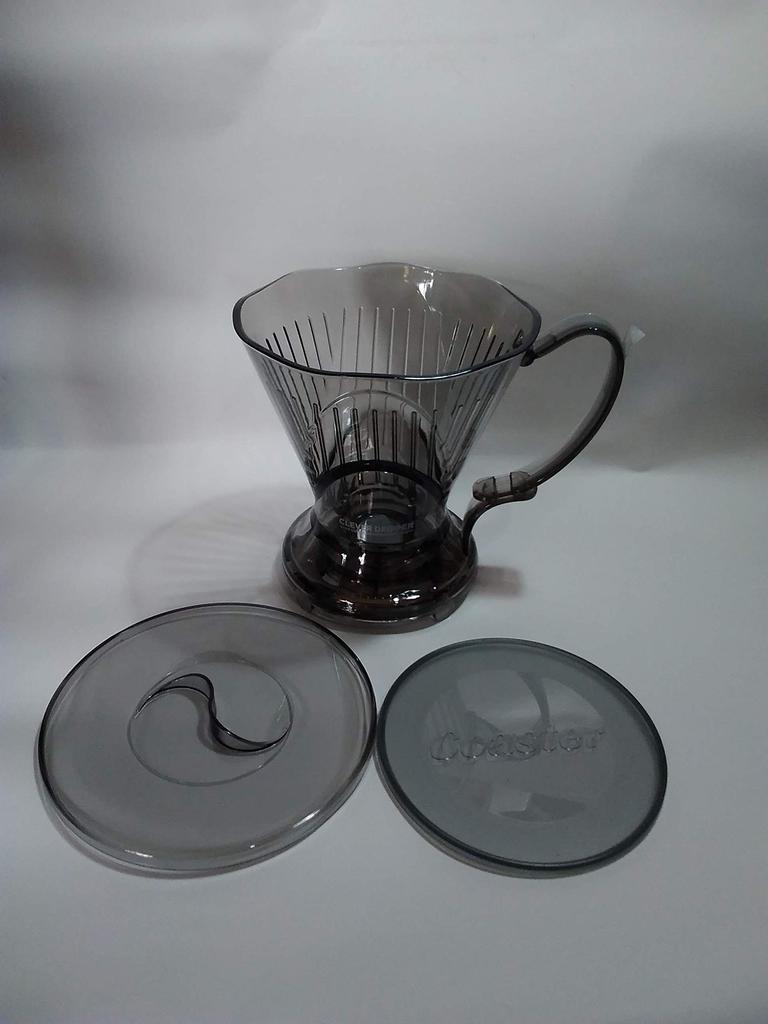 Clever Coffee Large Size Dripper, Semi-Transparent Black,