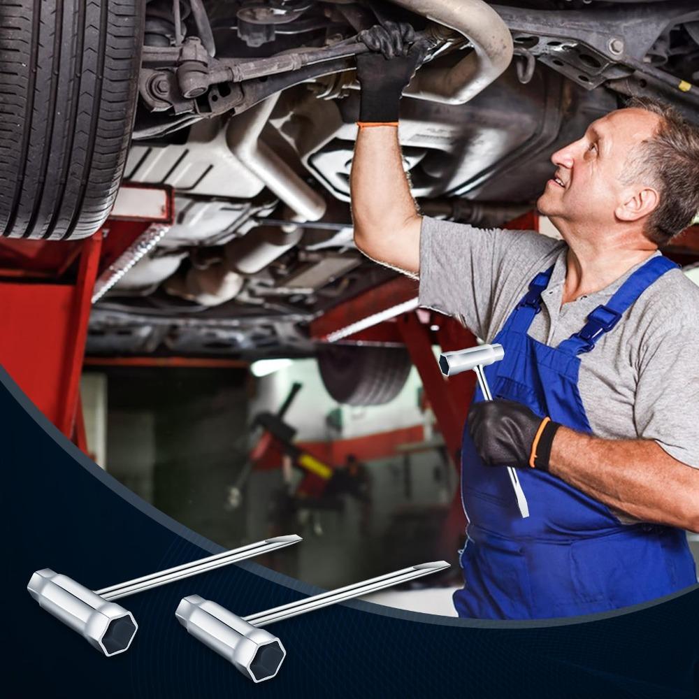 Double Head Mechanical Wrench 13/19mm Saw Chain Wrench High Quality Scrench T Wrench Garden Tools