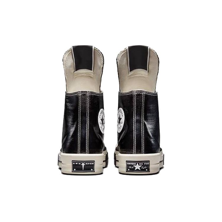 Rick Owens x Converse TURBODRK Chuck 70 High Čierny lak Unisex Tenisky Egret Kostná biela A01291C