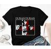 90. léta Vintage T-shirt s grafikou kapely Duran Duran Černý a červený velikost S-5XL