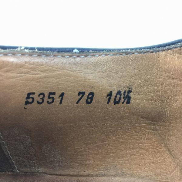 Vintage HARRY WILSON Monk Strap Business Shoes Black size 10.5 28.5 Leather Mckay Construction(USED)