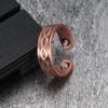 Vinterly Magnetische Kupferringe für Damen Verstellbarer Schmuck Vintage Unendlichkeitsarmreif Herren Minimalistisch Gesundheit Energie Damen Größenverstellbar