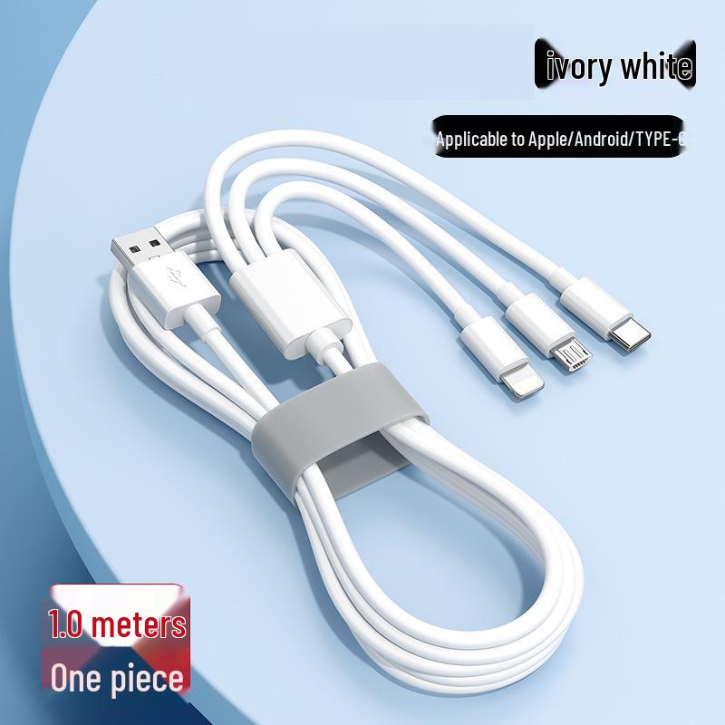 Official 120W Multi-Port Super Fast Charger with Three-in-One Data Cable for Cars