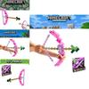 Minecraft Pink Bow And Arrow Toy For Kids Plastic Material 38*35.5cm Packaging Size