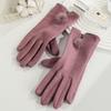 Warm Gloves Three-Line Cycling Rabbit Velvet Men'S And Women'S Fashion Cold-Proof Touch Screen Velvet Outdoor Autumn And Winter Gloves
