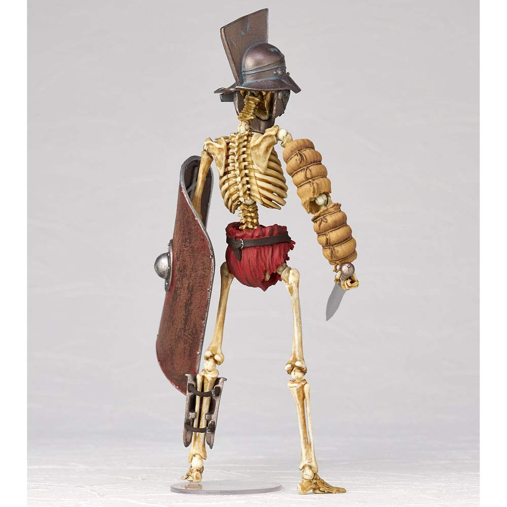 Kaiyodo Takeya Style Jizai Okimono Fish Helmet Warrior Murmillo Full Color Version Approximately 165mm Tall PVC ABC Painted Movable Figure KT030 &