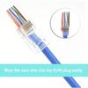 100Pcs CAT6 Connector Plugs RJ45 Network Cable Modular Pass Through CAT6 RJ45 Connector Plugs 8P8C Accessories Strong Plasticity