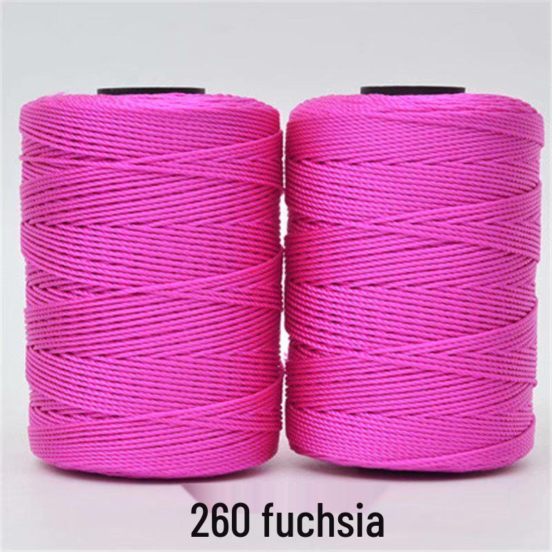 Filo per uncinetto e maglia in nylon a tre capi per borse, cappelli, scarpe, cuscini per seduta, seta ghiacciata e filato di lana.