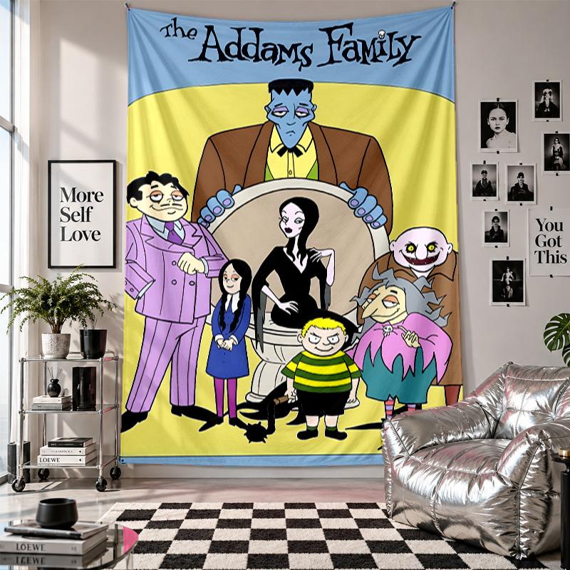 Wall TapestryThe Addams Family Art Hanging Cloth Decorative Background Cover for Room Decoration