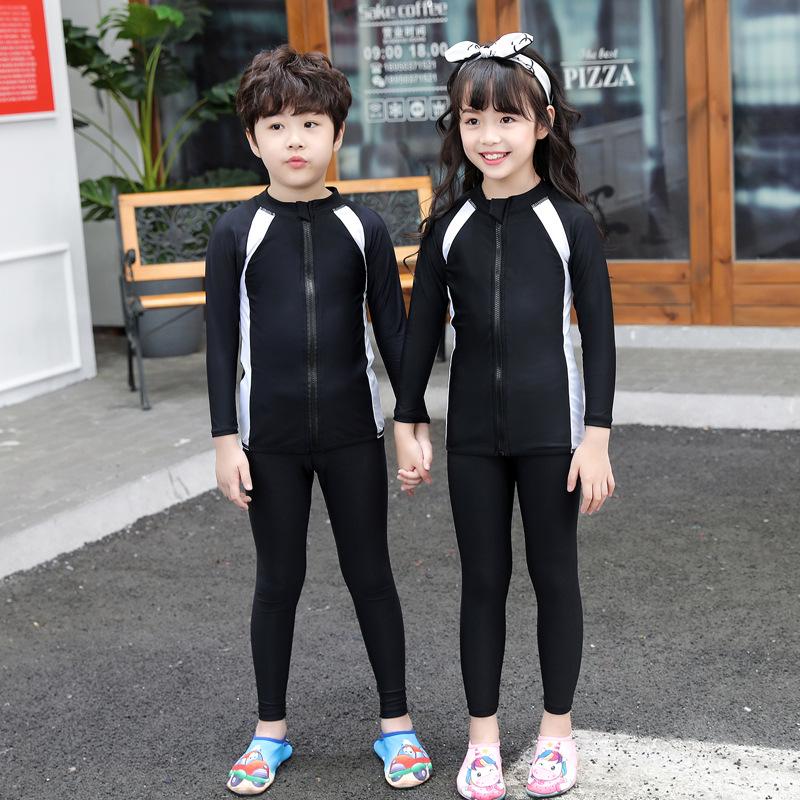 Family Wetsuit Set: Quick-Dry, Long Sleeve, Sun-Protective Swimwear for Surfing, Snorkeling, Diving - Men, Women, Children