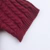 Versatile V-Neck Short-Sleeve Cable Knit Sweater for Women