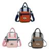 Nylon Mini Crossbody Bag With Colorblocked Design For Casual Outings And Street Style