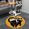 1pc Cat Stars Office Round Area Rug, Under Office Chairs Bedroom Living Room Home Decor, Room Deco