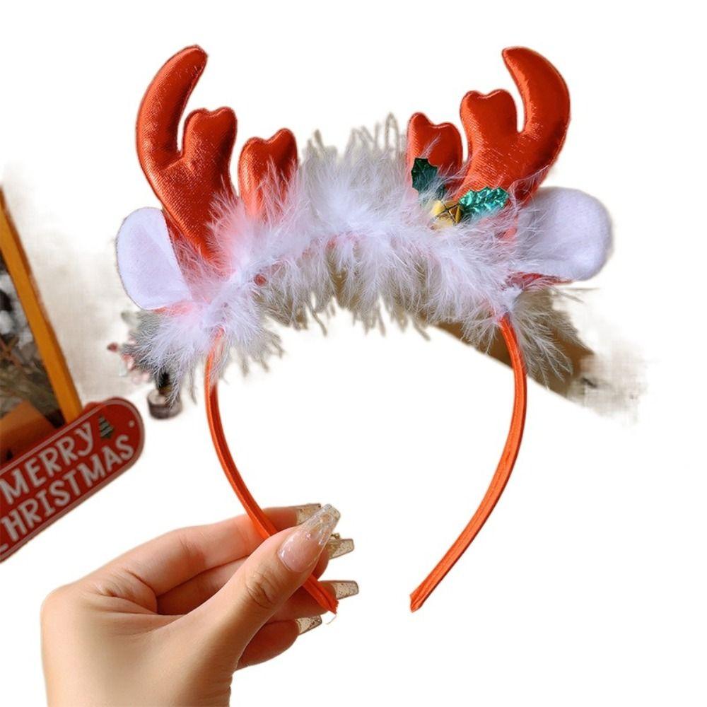 Hairpin Christmas Headband Xmas Antler Hair Clip Creative Santa Claus Hair Hoop  Outdoor