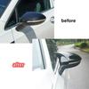For VW Golf MK8     ABS Car Rearview Side Mirror Cover Wing Cap Exterior Door Housing Trim Adhesive Sticker