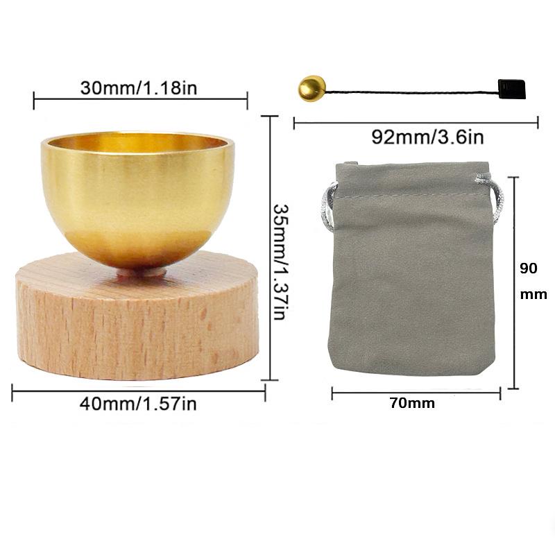 Dopamine Copper Bell Wind Chime with Suction Cup - Entrance Reminder and Magnet Sticker Hanging Ornament for Housewarming Gift