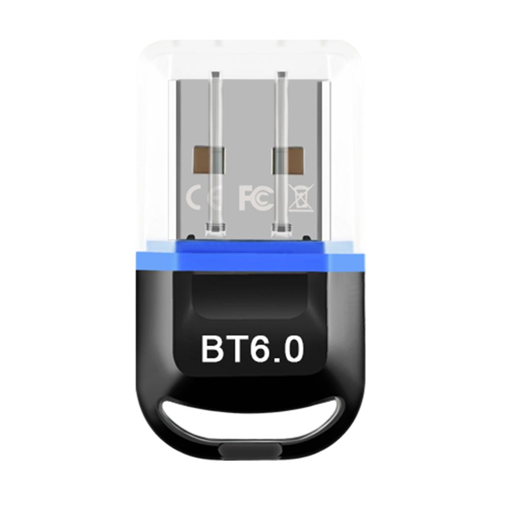 

BT6.0 Small Receiver Transmitter Low Latency Driver-Free USB Transmitter Multi-Purpose for Headphone Speaker Windows 8.1/10/11 синій