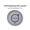 Car LED Cup Holder Mat Glowing Auto Cup Pad Interior Ambient Light For Volvo XC60 XC90 S60 S80 V60 C70 S40 C30 V90 V60 C40 XC40