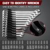 42-Tool Magnetic Wrench Organizer, Customizable Wrench Organizer Set for Tool Box, Wrench Holder for Tool Drawer Storage